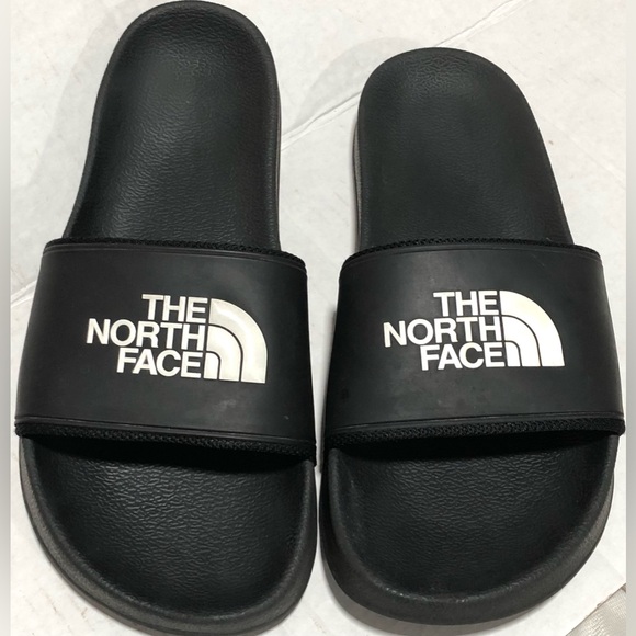 The North Face Shoes - The North Face Black Slide Sandals with Logo